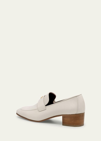 Leather Heeled Loafers