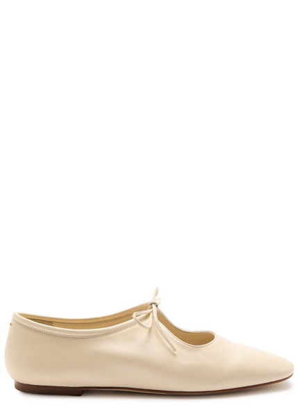 Della leather flats 