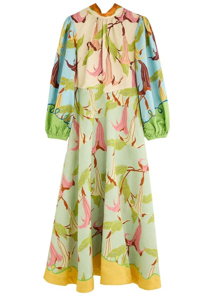 Rafaela printed jacquard midi dress