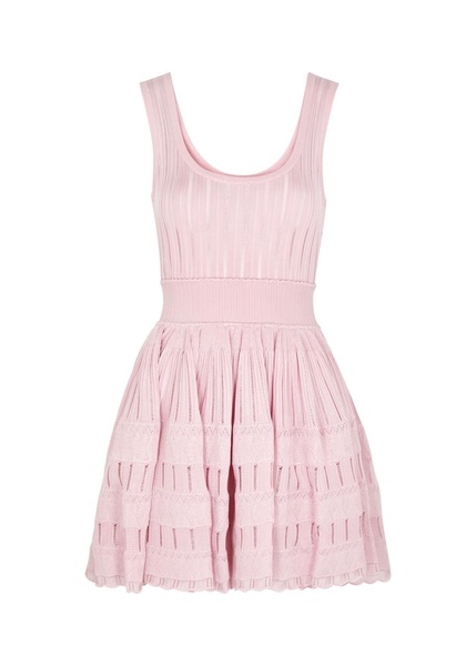Fluid knitted mini dress