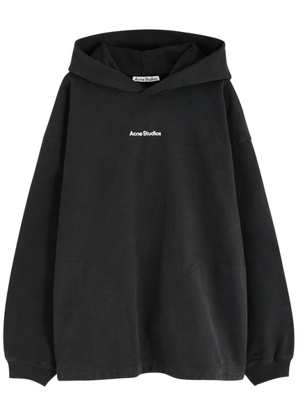 Logo-print hooded cotton sweatshirt