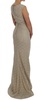 Dolce & Gabbana  Beige Ricamo Cutout Cotton Sheath Dress