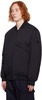 Black Towada Down Bomber Jacket