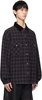 Gray & Black Padded Shirt