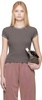Gray Fitted T-shirt
