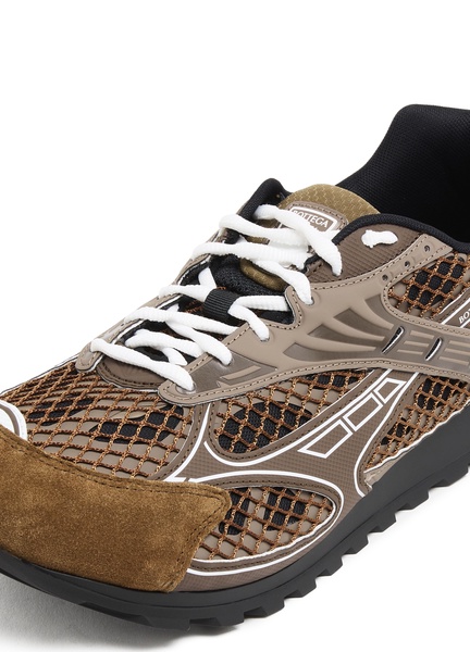 Orbit suede-trimmed sneakers