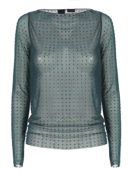 Embellished Light Tulle Jumper Pinko