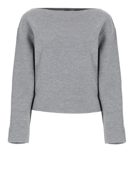 Boat-neck Knitted Jumper Pinko
