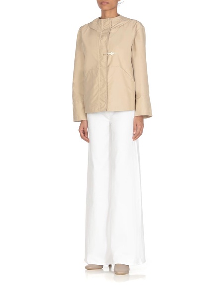 Short Beige Parka