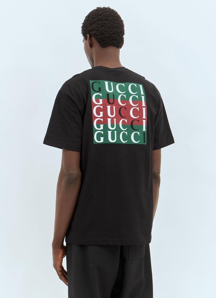 Gucci Men Logo Print T-Shirt