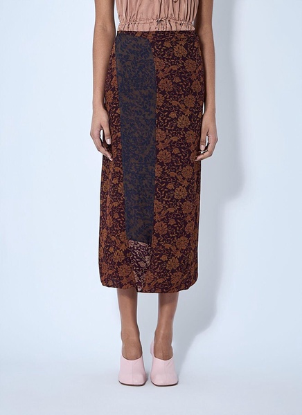 Dries Van Noten Women Silk-Blend Wrap Skirt