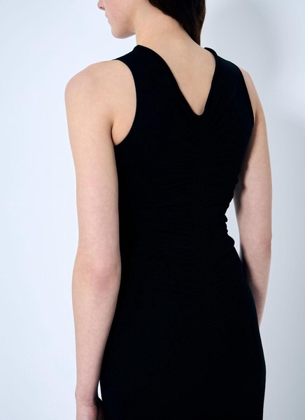 Alexander Wang Women Ruched Wide V Neck Maxi Dress