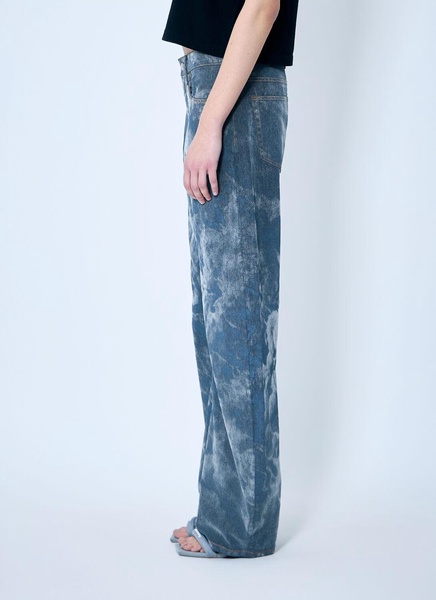 Alexander Wang Women Low Rise Clouding Flocking Jeans