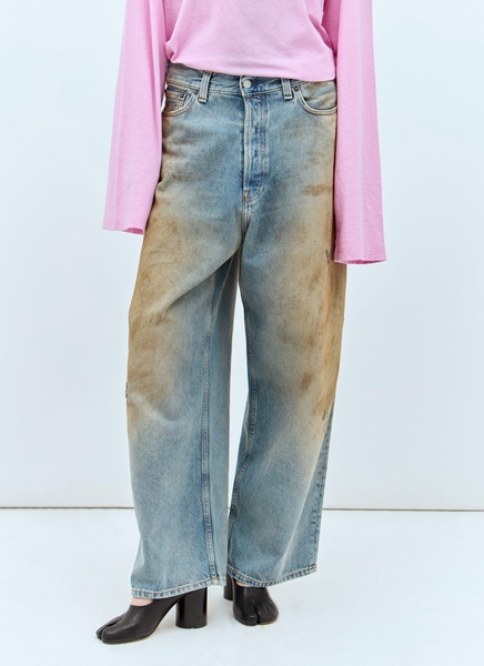 Acne Studios Women Distressed Super Baggy Jeans
