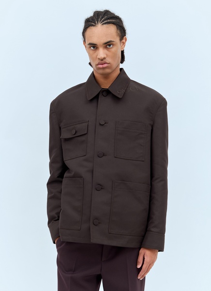 Gucci Men Technical Cotton-Blend Jacket