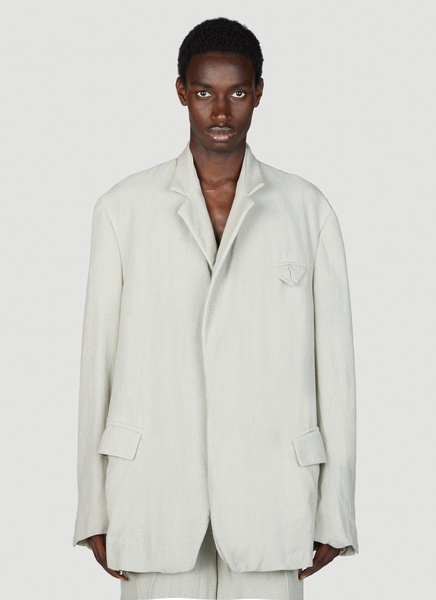 Bottega Veneta Men Light Wool Silk Mouline Blazer