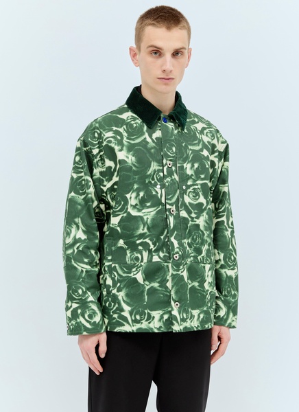 Burberry Men Rose Waxed Cotton Jacket