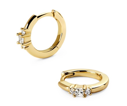 Gold Huggie Hoops - Kodi