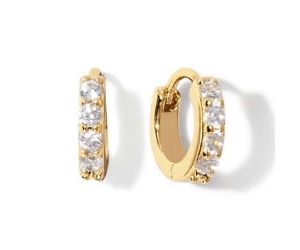 - Huggie Hoop Earrings - Suzanne