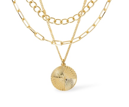 Layered Chain Necklace - Michelle Set