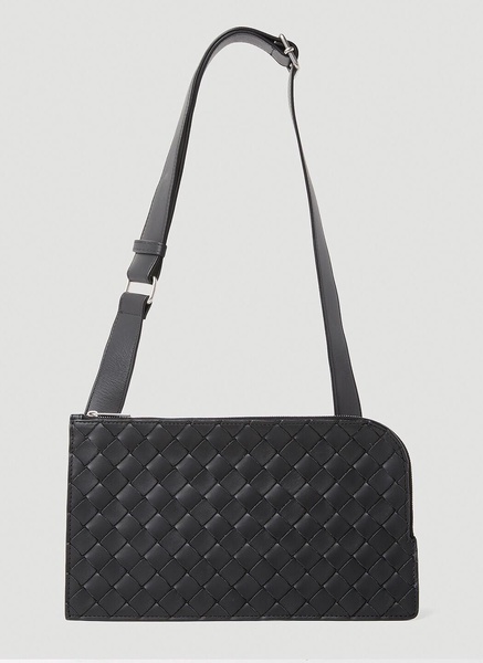 Bottega Veneta Men Intreccio Pouch Crossbody Bag