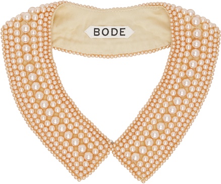 Beige Pearl Collar Choker