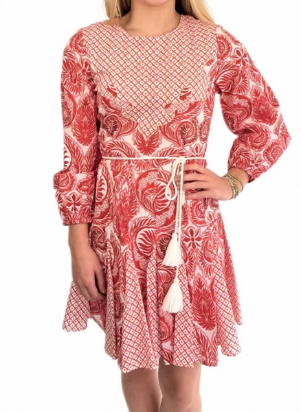 diandra dress in gameday red