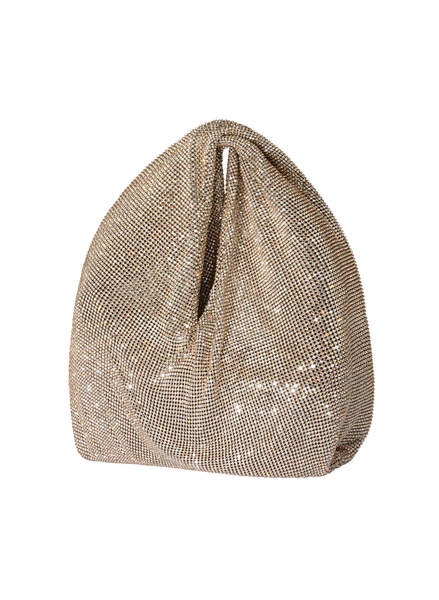 Paige Rhinestone Chain Mesh Bag