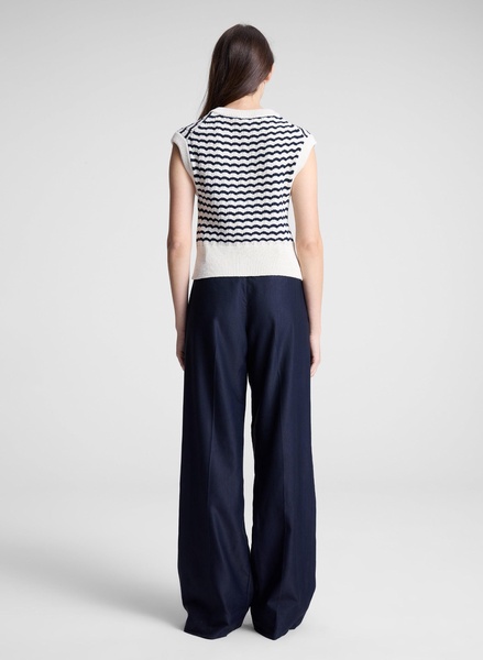 Margo Striped Knit Top
