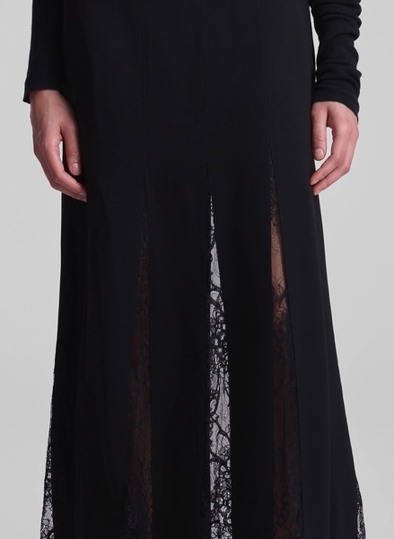 Mira Pleated Lace Maxi Skirt