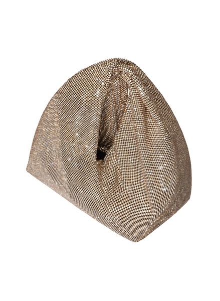 Paige Rhinestone Chain Mesh Bag
