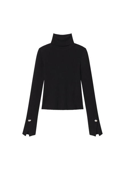 Jett Cable Knit Merino Turtleneck Top