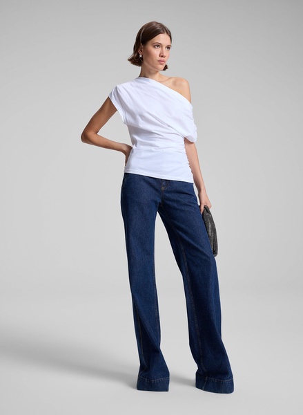 Alice Cotton One Shoulder Tee