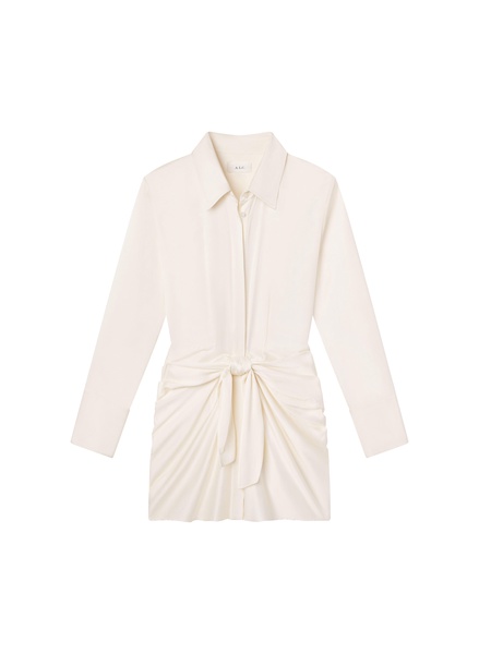 Mia Satin Mini Shirtdress