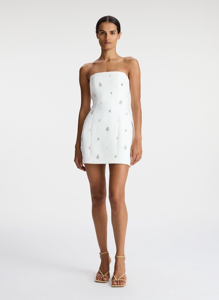 Elsie Strapless Embellished Mini Dress