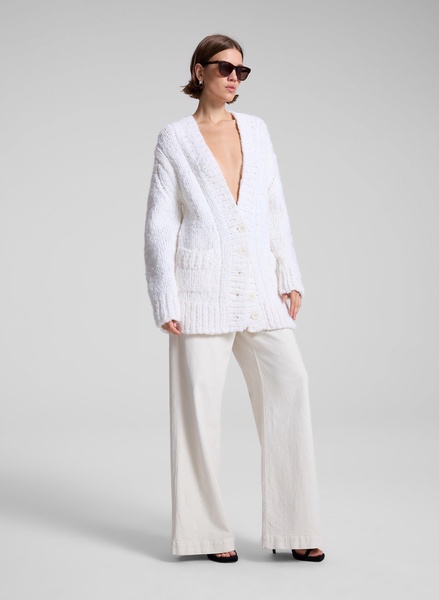 Lou Cashmere Silk Oversized Cardigan