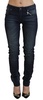Acht Blue Washed Low Waist Slim Fit Cotton Denim Jeans