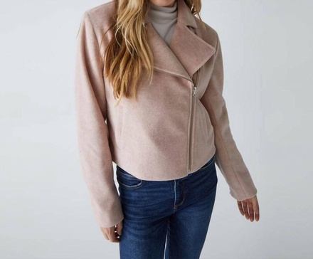 amelia moto jacket in bliss