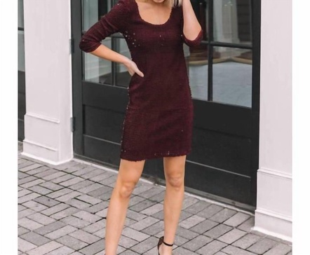 casablanca dress in boysenberry