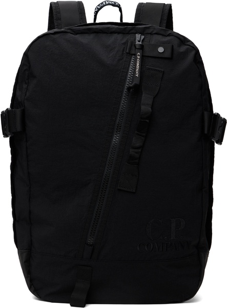 Black Plain Paper Touch Backpack