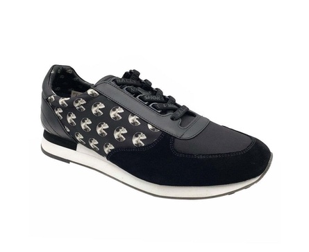 men's consumers nylon / leather / suede lace up sneaker