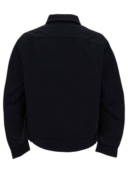 Zip-up Jacket With Tonal Logo Embroidery