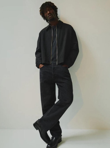 '90's' Black Five Pocket Jeans in Cotton Man