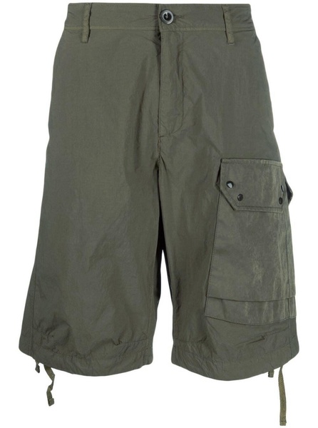 Bermuda Shorts in Brown Cotton Blend Man