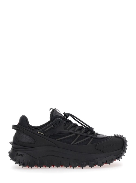 'Trailgrip GTX' Black Low Top Sneakers with Logo Detail in Tech Fabric Man