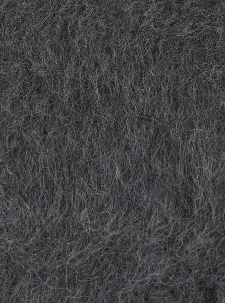 Grey Oversized Sweater with Brushed Effect in Alpaca Blend Woman