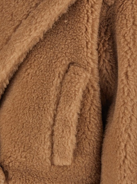 'Gardone' Beige Jacket with Wide Notched Revers in Wool and Silk Woman