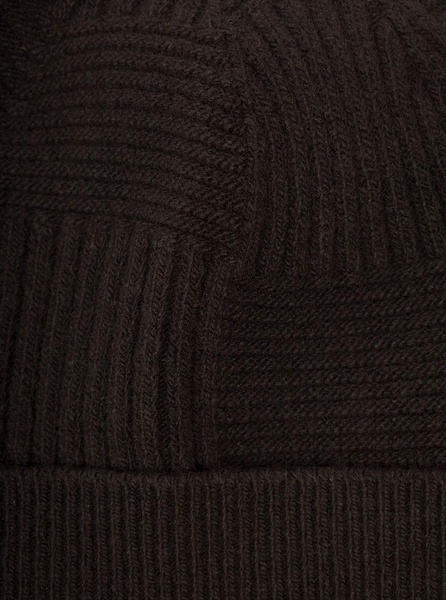 Bottega Veneta Bottega Veneta Brown Woven Wool Hat Man