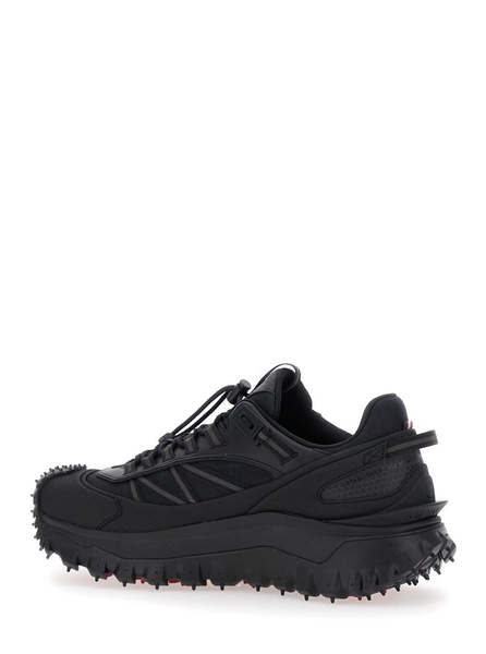'Trailgrip GTX' Black Low Top Sneakers with Logo Detail in Tech Fabric Man