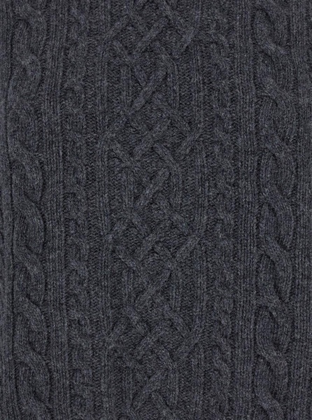 'Klarina Ann' Grey Crewneck Sweater in Wool Woman